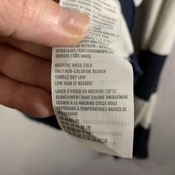 Abercrombie Fitch‎ Mens Muscle Stripped Knit Shirt Sz L Y2K Preppy Coastal Logo - Picture 11 of 14